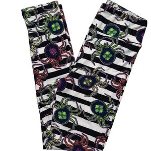 LuLaRoe Spider Patterned Leggings Sz OS